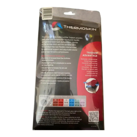 Thermoskin Adjustable Lumbar Support Stabilizing Back Brace XXL Beige Breathable - Picture 11 of 13